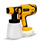 Pistolet à peinture électrique avec pulvérisateur pour une application homogène et sans effort.